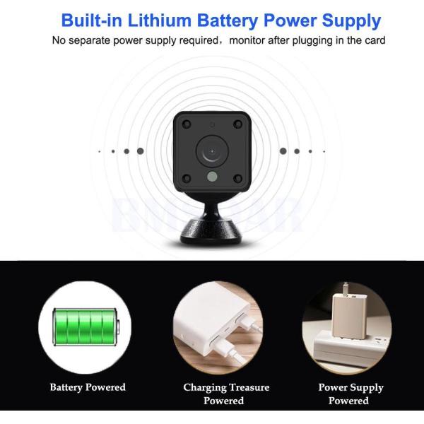 BMSOAR Mini Beveiliging Ip Camera 1080P Batterij Power 140 Graden Nachtzicht Audio Recording 2MP Draadloze Wifi Mini Camera Tuya Smart leven