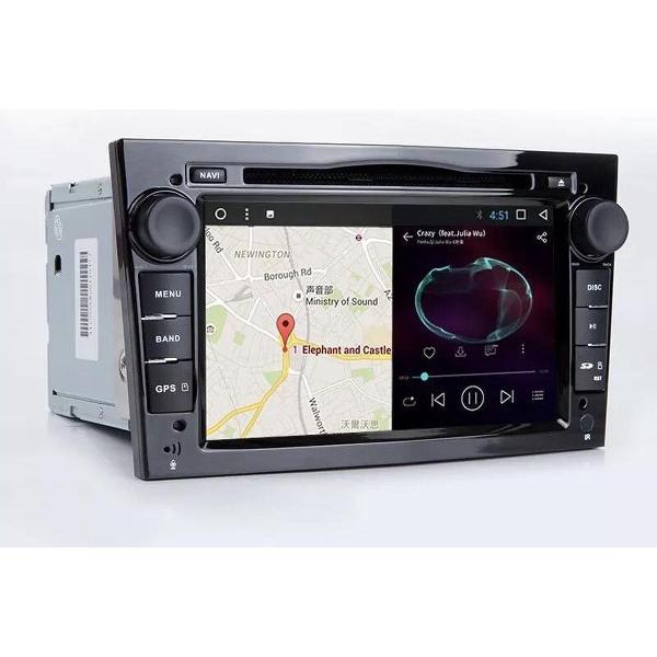 GRATIS CAMERA!! Opel (2002-2014) Android 10.0 navigatie 2GB+32GB DVD Speler Opel Corsa Astra Agila Vectra Antara Vivaro Combo Meriva Zafira Signum Tigra Twintop ZWART