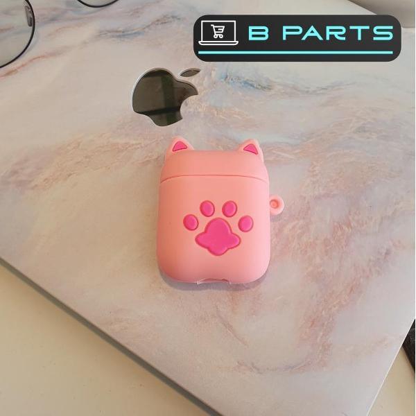 BParts - Roze Kat Klauw - Siliconen Airpod Case - Airpod Beschermhoes - Bescherming