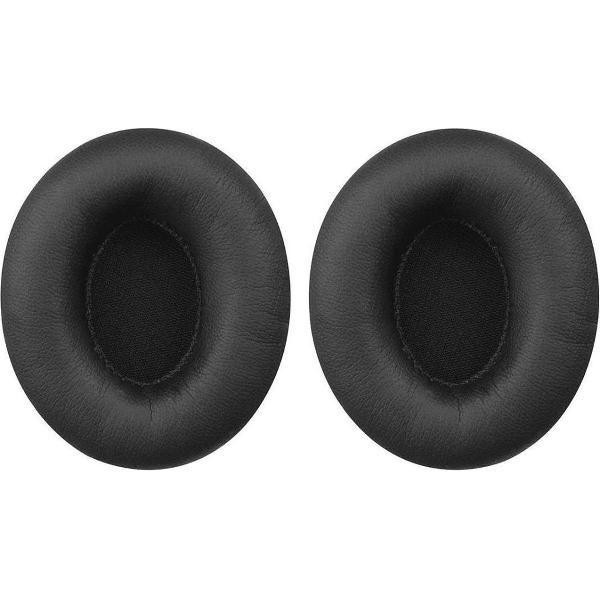 Luxe Lederen Oorkussen Set Voor Monster Beats By Dr. Dre Solo HD - Vervangende Koptelefoon Earpads - Oor Kussens - Ear Pads - Oorkussens Met Noise Cancelling Memory Foam Binnenlaag - Zwart