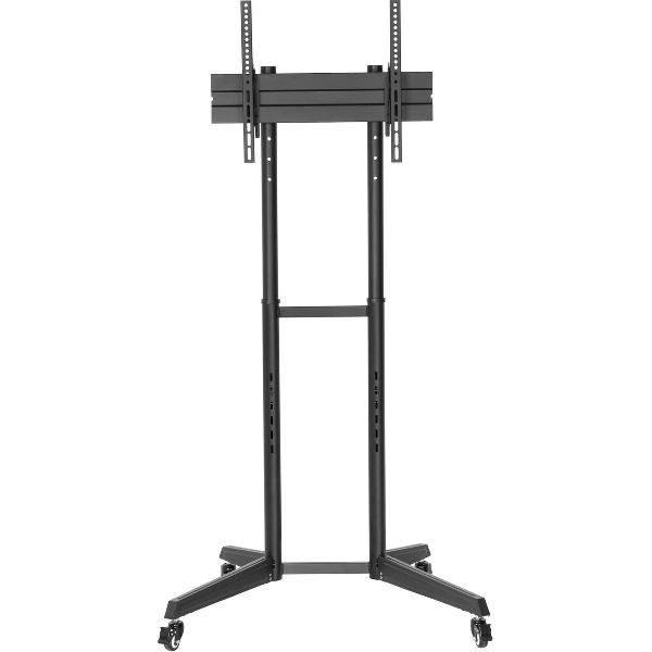 Tv monitor standaard verrijdbaar - beurs statief - hoogte instelbaar - 166 cm hoog