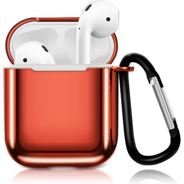 AirPods Hoesje – Metallic Soft Case – Rood