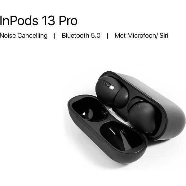 I13 TWS PRO - Draadloze Oordopjes - Bluetooth oordopjes - Bluetooth Headset - Earbuds - Geschikt voor Apple iPhone en Android smartphones - ZWART