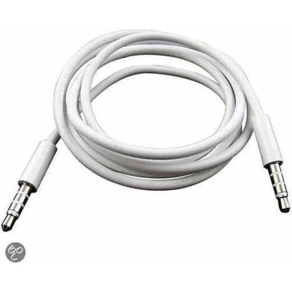 SMH Royal - Aux Stereo Kabel - 1 Meter Wit