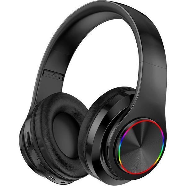 Pro-Care Excellent Quality™ Wireless Bluetooth over-ear Headset met LED verlichting - Microfoon - Active Noise Reduction - FM en SD card mogelijkheid. Kleur Zwart.