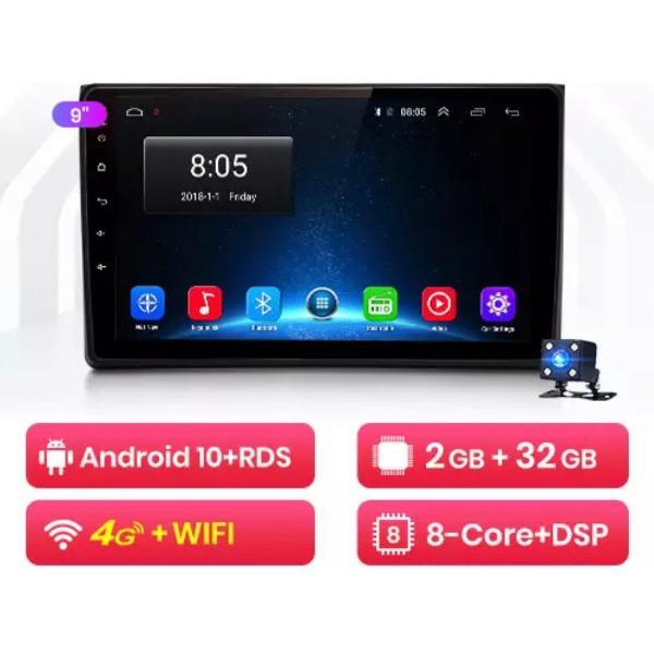 Audi A4 2000-2008 9inch Android 10 Navigatie en Multimediasysteem autoradio RDS Bluetooth USB WiFi 4G 2+32GB