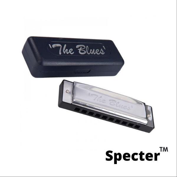 Specter Blues Professionele Mondharmonica Voor Volwassenen In Toonsoort F