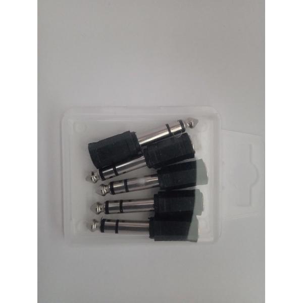 Newtronics Multipack 5x audio adapter jack 3.5mm female - jack 6.35mm male stereao adapters