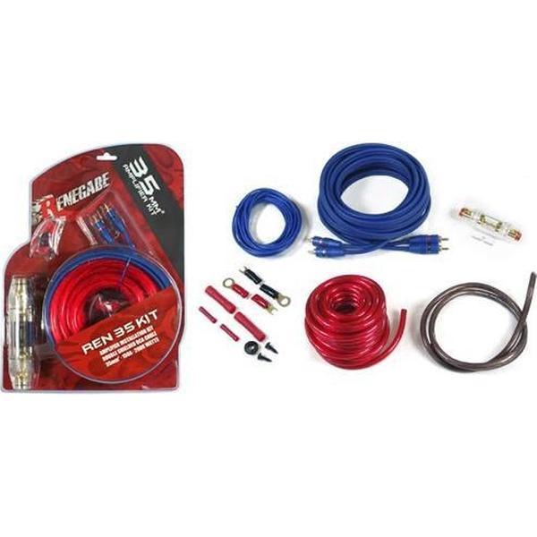 Renegade REN20KIT tussenstuk voor kabels RCA Zwart, Blauw, Rood