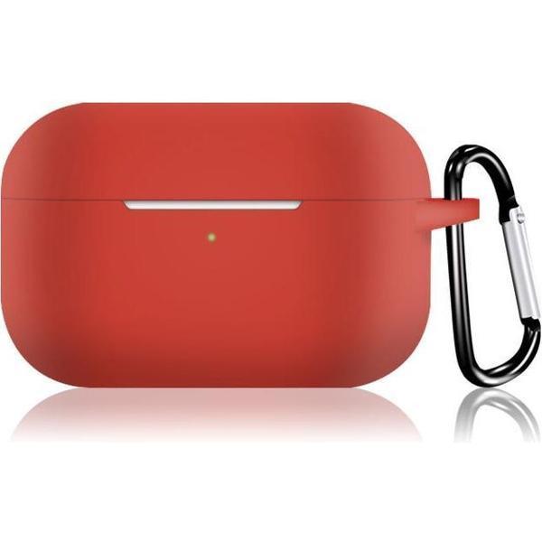 KELERINO. Siliconen Case voor Apple AirPods Pro - Met Haak - Rood