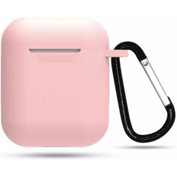 Airpods Siliconen Hoesje Case - Roze - Geschikt voor Apple AirPods