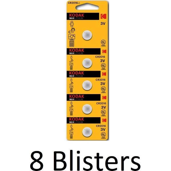 40 Stuks (8 Blisters a 5 st) Kodak Max lithium CR2016 blister 5