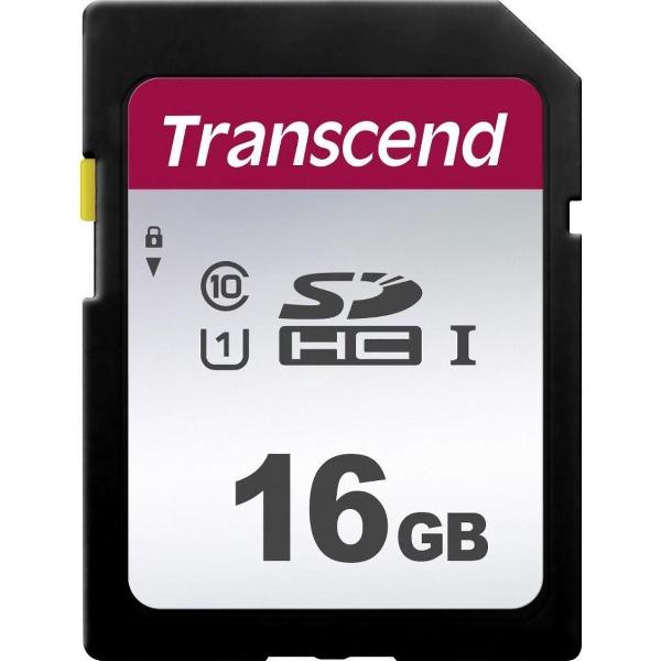 Transcend 16GB, UHS-I, SD flashgeheugen SDHC Klasse 10 NAND