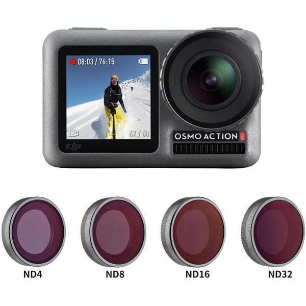 PRO SERIES 4-Pack ND Lens Filter Set Voor DJI OSMO Action Camera