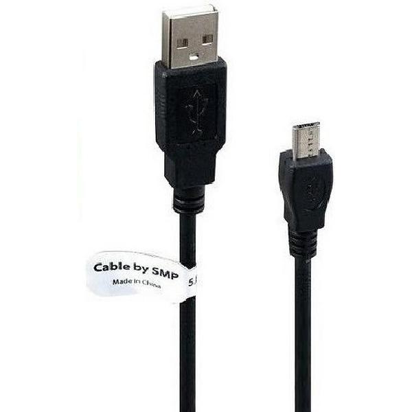 USB kabel 0,5 m. Data oplaadkabel. Past ook op Panasonic HX- A1, A100, A500, DC1, DC10, DC2, DC3, WA10, WA2, WA20, WA3, WA30