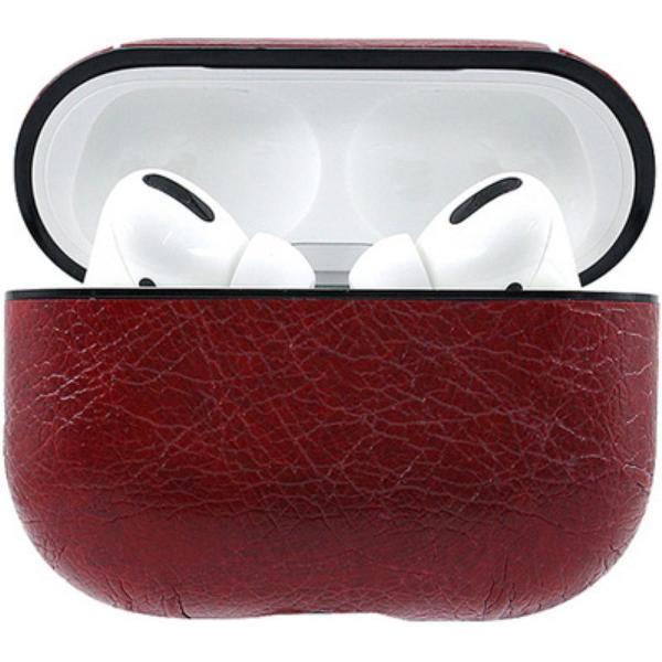 KELERINO. Leren hoesje voor Apple Airpods Pro - Rood