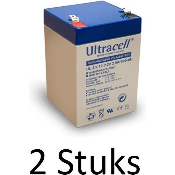 2 Stuks Ultracell Loodaccu UL 12v 3400mAh