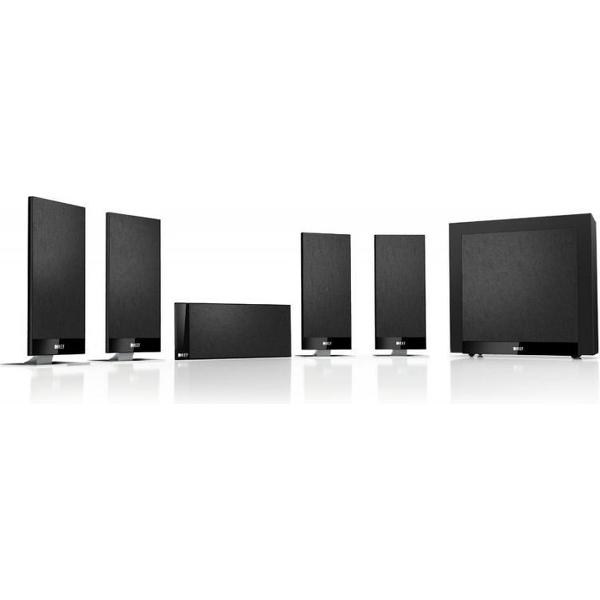 KEF T105 System luidspreker set 5.1 kanalen 650 W Zwart