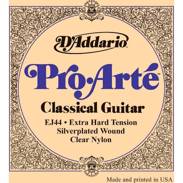 D'addario EJ44 | Klassieke gitaar snaren | Pro arte | Extra Hard | Silver plated