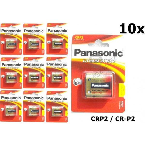 10x Blisters Panasonic LITHIUM Power CRP2 CR-P2 batterij blister