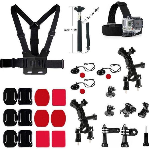 27 in 1 Outdoor GoPro Accessories Kit voor GoPro Hero 4/3+/3/2/1 en Actioncam