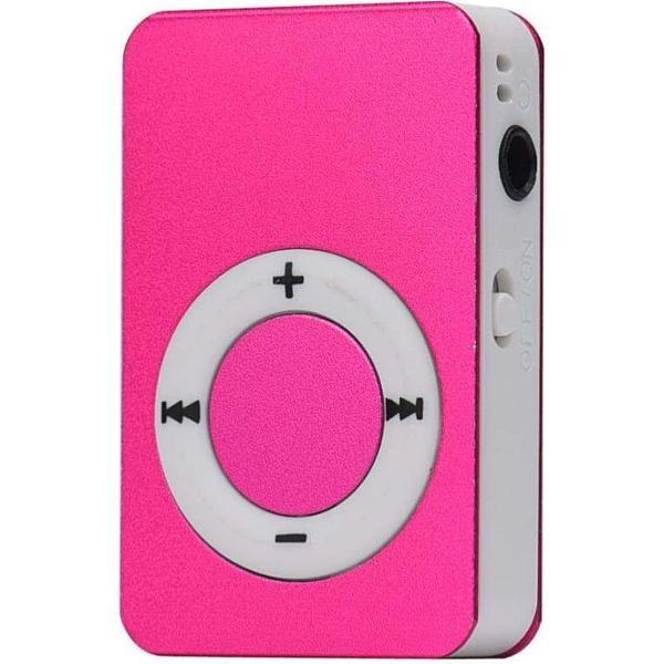 Mini MP3-speler - compatibel met Micro SD-kaart - verschillende kleuren van hoge kwaliteit Roze