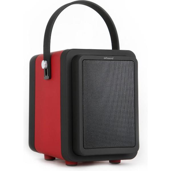 ArtSound 4TUNES3 R/B - Luidspreker - Draagbare Speaker - Bluetooth - Met Accu - Rood/Zwart