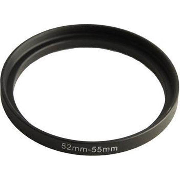 52 mm-55 mm lensstapring (zwart)