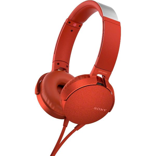 Sony MDR-XB550AP – On-ear koptelefoon – Rood