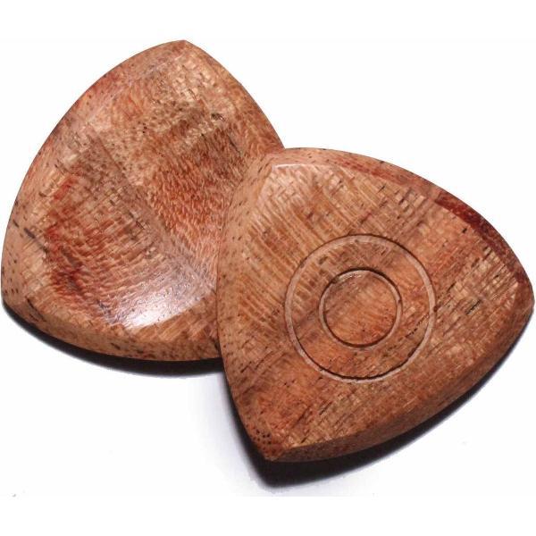 Pokhout tri pick houten 2-pack plectrum 3.00 mm