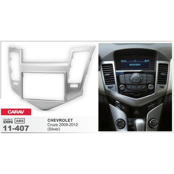 2-DIN CHEVROLET Cruze 2009-2012 (Silver) afdeklijst / installatiekit Audiovolt 11-407