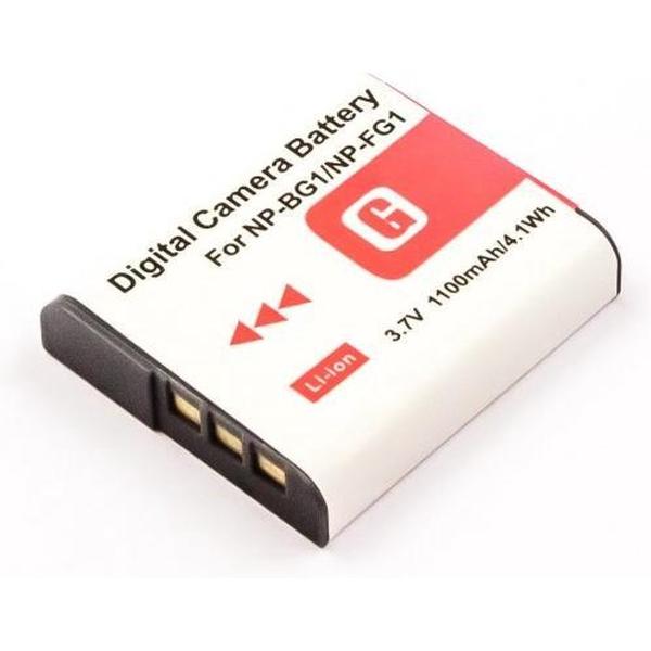 Battery similar SONY NP-BG1, NP-FG1, Li-ion, 3,7V, 1100mAh, 4,1Wh, with time display