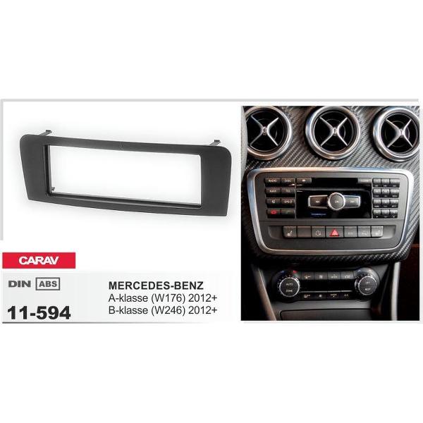 1-DIN MERCEDES-BENZ A-klasse (W176) 2012+; B-klasse (W246) 2012+; GLA-klasse (X156) 2014+ inbouwpaneel Audiovolt 11-594