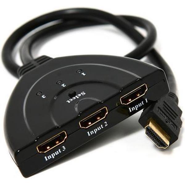 3x IN naar 1x UIT HDMI splitter Switch Full HD / 1080P