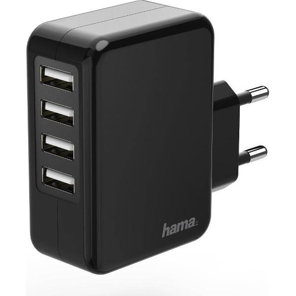 Hama 4-fach 00173676 USB-oplader Thuis Uitgangsstroom (max.) 4800 mA 4 x USB