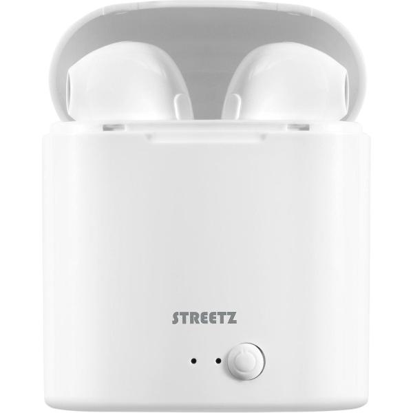 STREETZ TWS-0008 Volledig draadloze in-ear oordopjes - Met oplaadcase - Bluetooth 5 - Wit