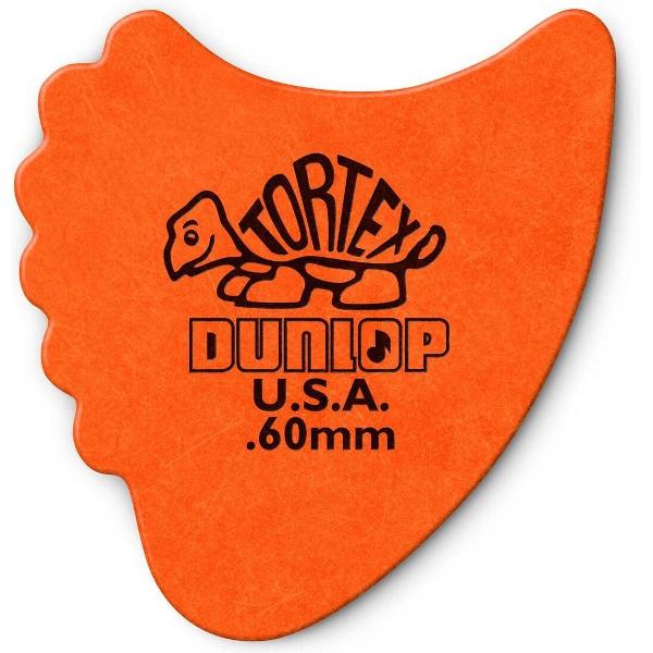 Dunlop Tortex® Fin 0.60mm Oranje 6-pack