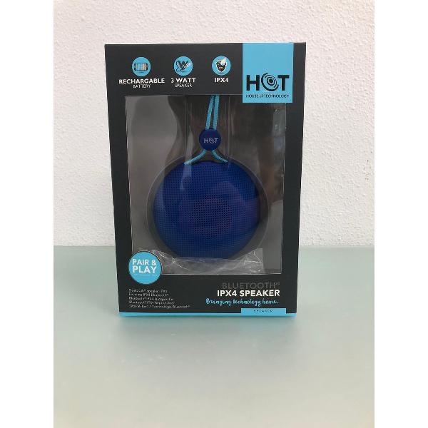Bluetooth speaker blauw - één stuk