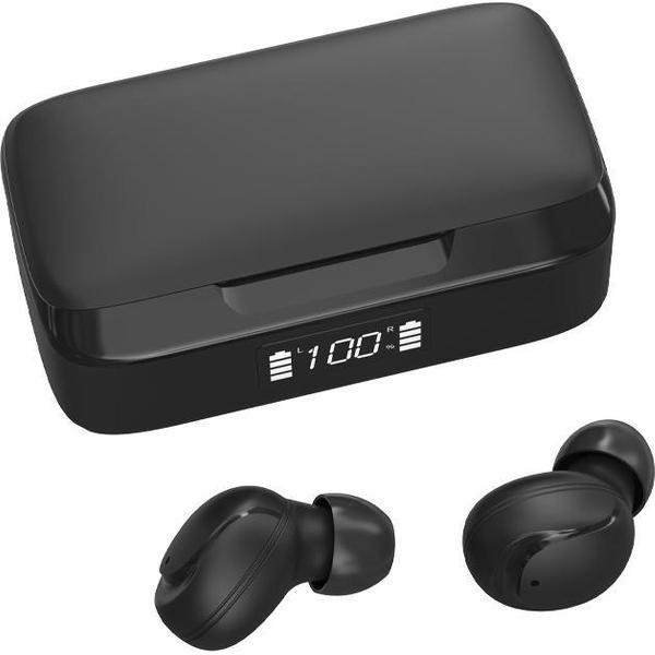 Mobstore EarBuds XY-10 Zwart - Draadloze Oordopjes - Bluetooth oordopjes - Oordopjes draadloos - Draadloos - Bluetooth Oortjes - oordopjes - Sport oortjes - Earpods - Geschikt voor alle smartphones - Buds - EarBuds Wireless