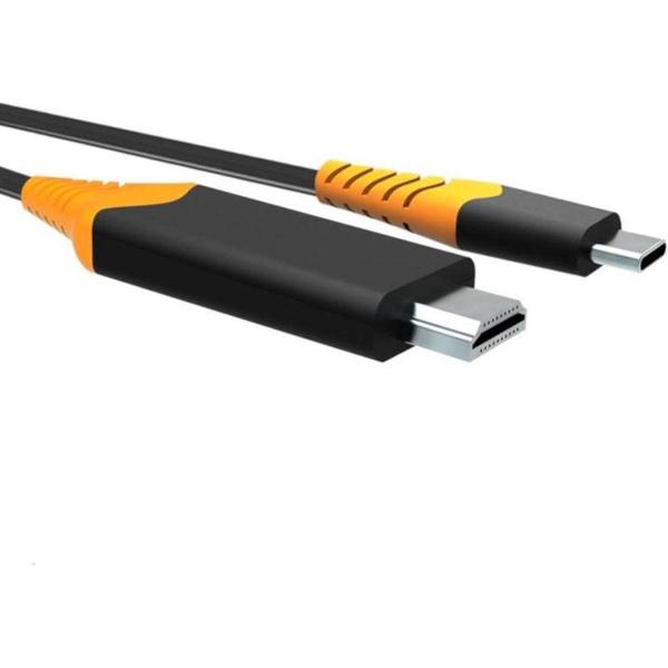 NÖRDIC USBC-N1174, USB-C naar HDMI 4K HDCP 1.4, 2 meter, zwart