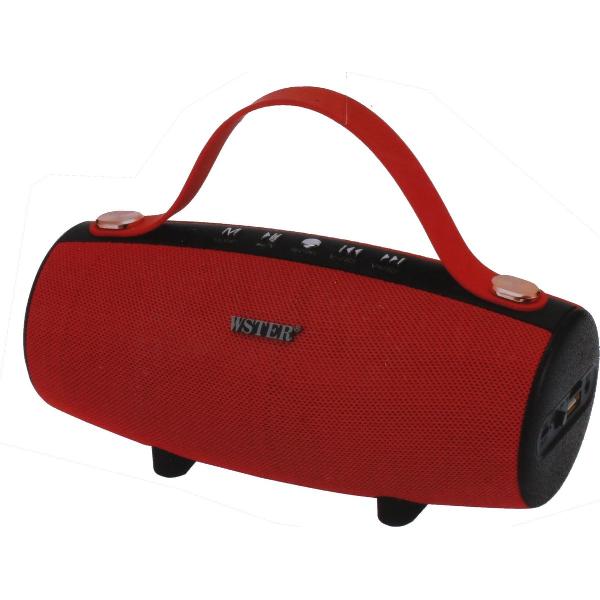Wster Speaker Bluetooth 10w 22 Cm Polypropyleen Rood