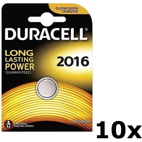 Duracell knoopcel CR2016 - 10 stuks