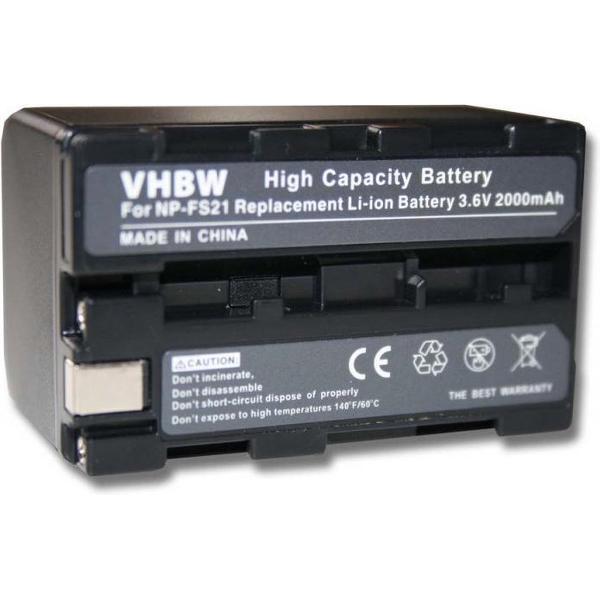 VHBW Camera accu compatibel met o.a. Sony NP-FS21 / 2000 mAh