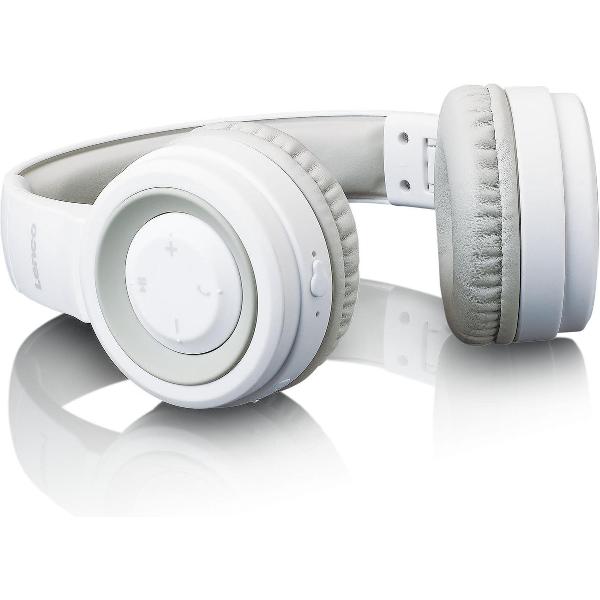 Lenco HPB-330 - Bluetooth Koptelefoon - Spatwaterdicht - Wit