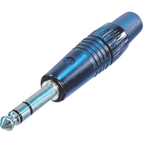 Neutrik NP3CBAG Jackplug 6.35 mm Stekker, recht Aantal polen: 3 Stereo Zwart 1 stuk(s)