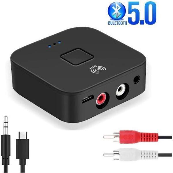 DrPhone DBR1 Bluetooth 5.0 + EDR/Class2 Ontvanger Draadloze Audio Ontvanger Adapter met NFC – A2DP/AVRCP/HFP voor Hoofdtelefoon/ Luidspreker / Auto / Stereo Home Audio System