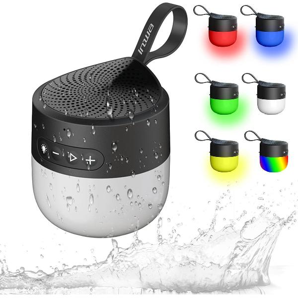 IP65 Draadloze Waterproof Bluetooth Speaker met Microfoon - 3-in-1 speaker – 6 kleurstanden – 10 uur accuduur – Waterdicht Badkamer Douche