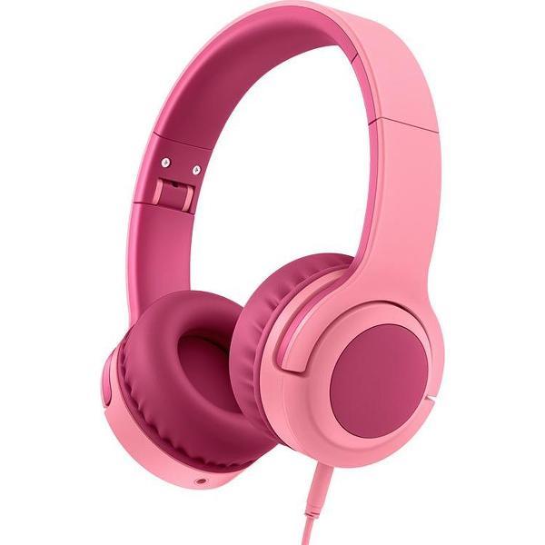 Lovnix Q2 - On-Ear Kinderkoptelefoon met Volume Begrenzing 93dB - Headset voor Kinderen - Paars