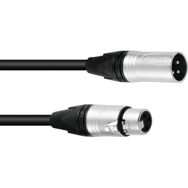PSSO DMX-kabel XLR 3-pins 3m zwart Neutrik
