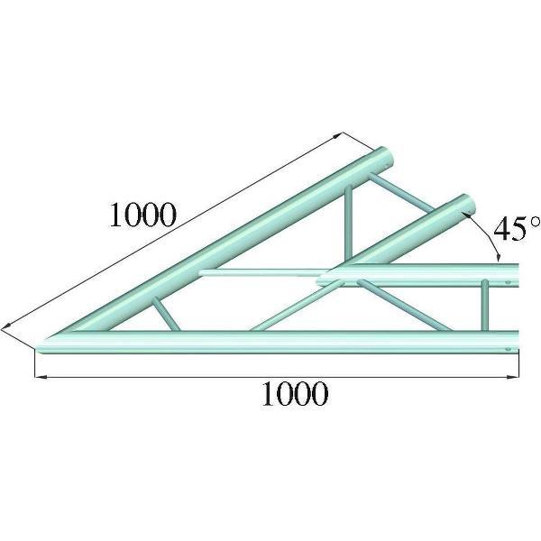 ALUTRUSS BILOCK E-GL22 C19-H 2-way Corner 45°